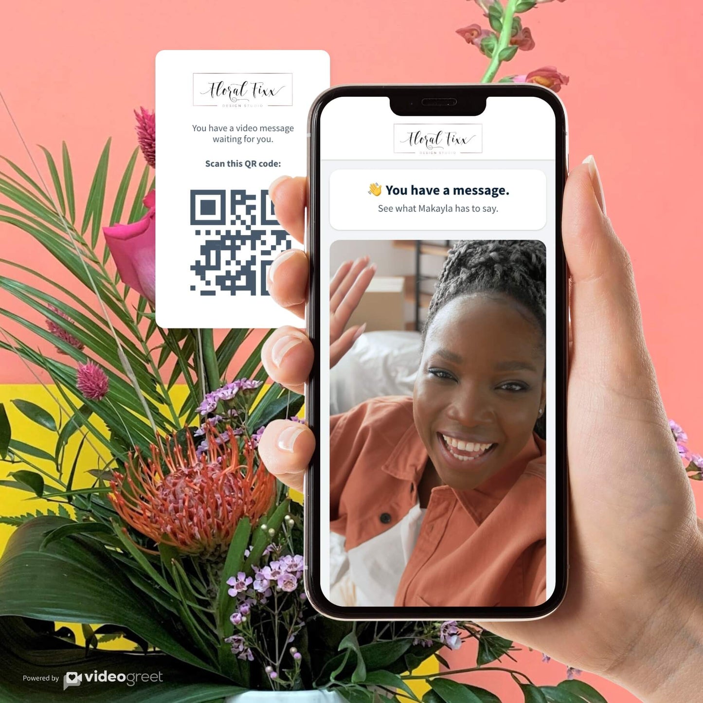 Send a video greeting with your order